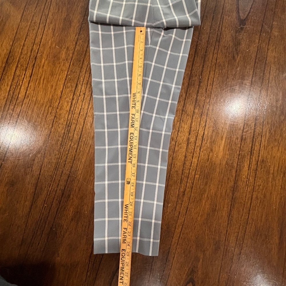 Cleo petites Everybody ankle pants grey and white size 10 petite - Picture 11 of 11